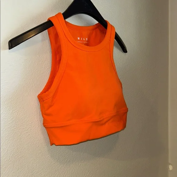 WILO Orange Sports Bra Tank Size M - Picture 2 of 5